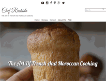 Tablet Screenshot of chefrachida.com